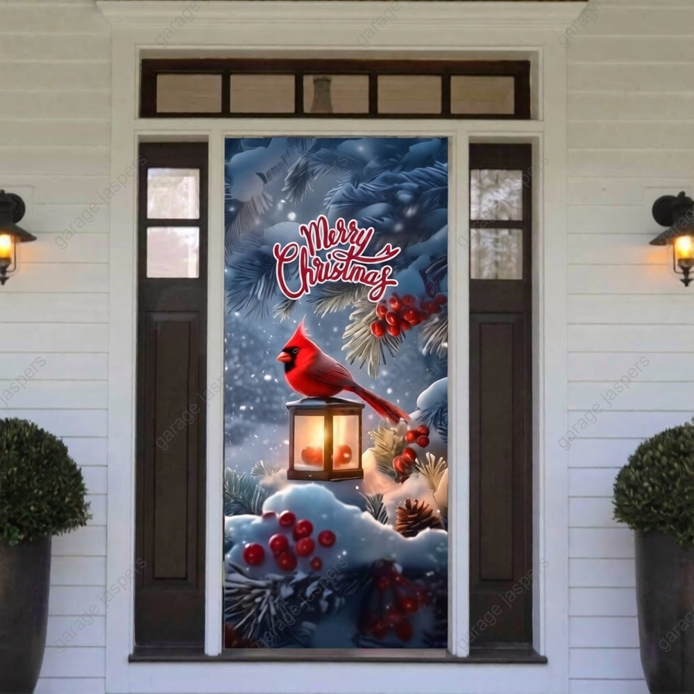 Cardinal's Christmas | Christmas Front Door Cover