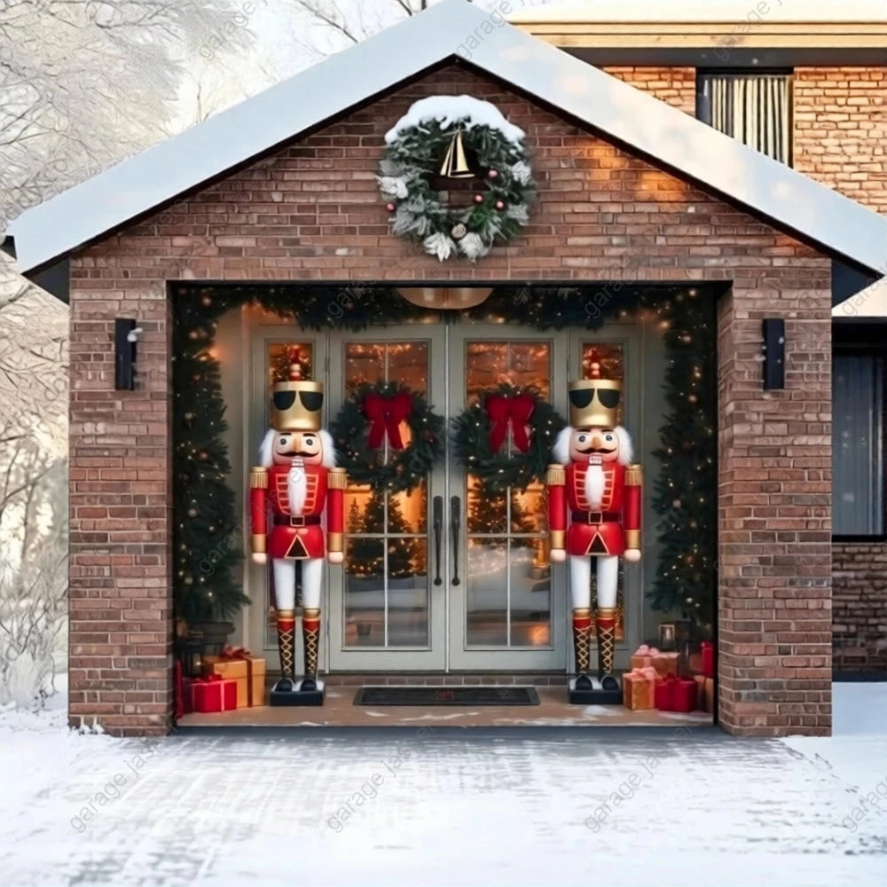 NutCracker Guards | Christmas Garage Door Cover