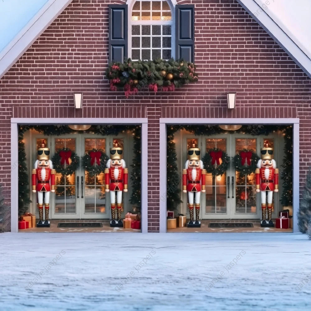 NutCracker Guards | Christmas Garage Door Cover