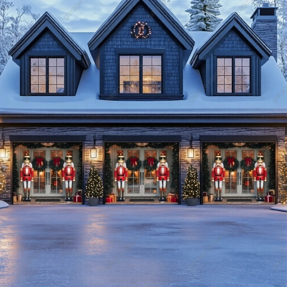 NutCracker Guards | Christmas Garage Door Cover