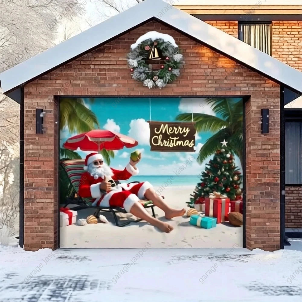 Christmas Paradise | Christmas Garage Door Cover