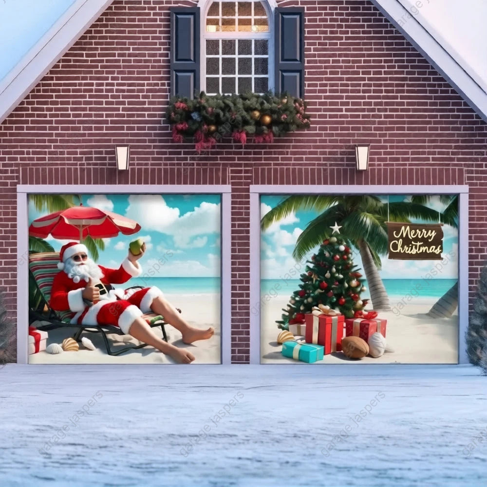 Christmas Paradise | Christmas Garage Door Cover