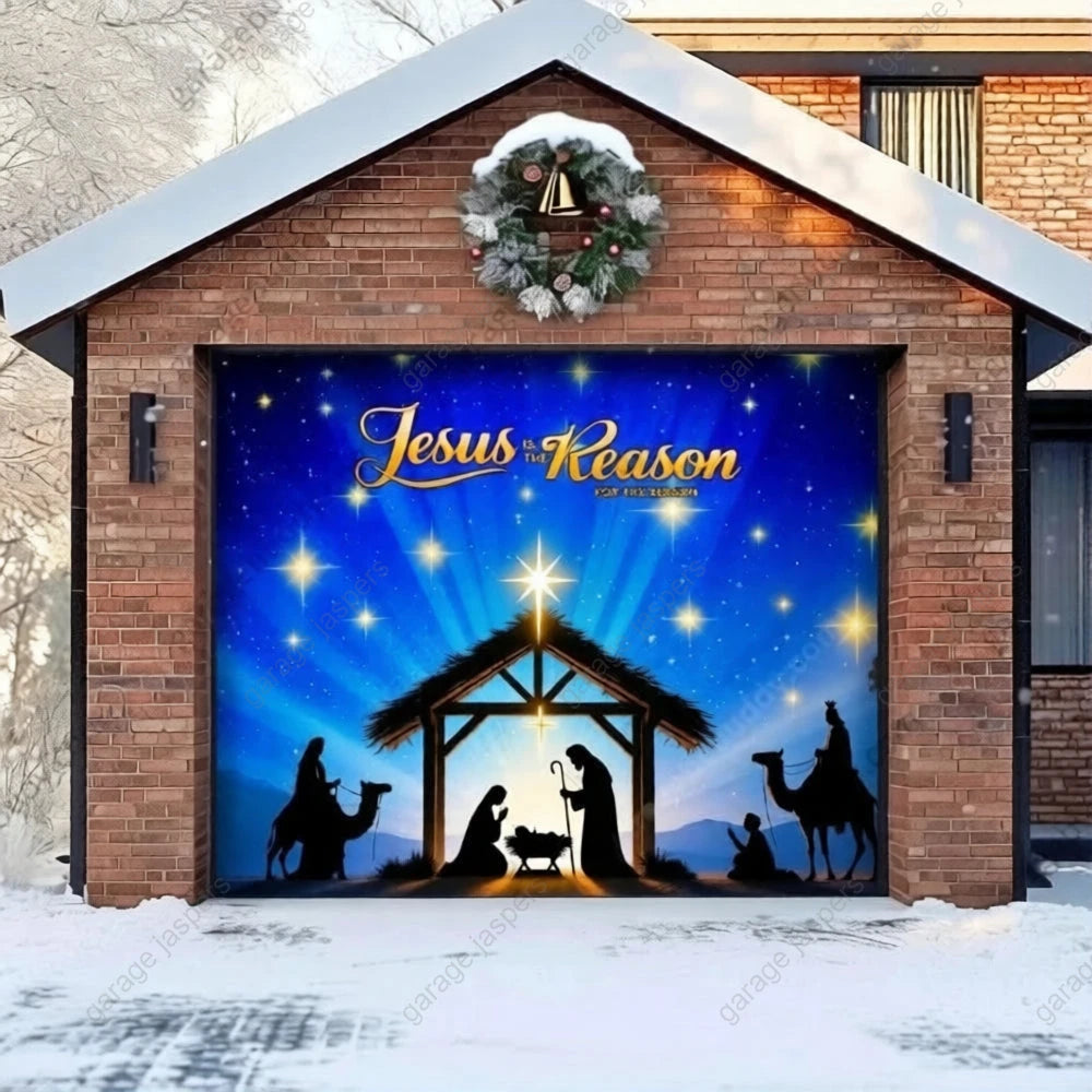 Jesus is the Reason (Glow) | Christmas Garage Door Cover