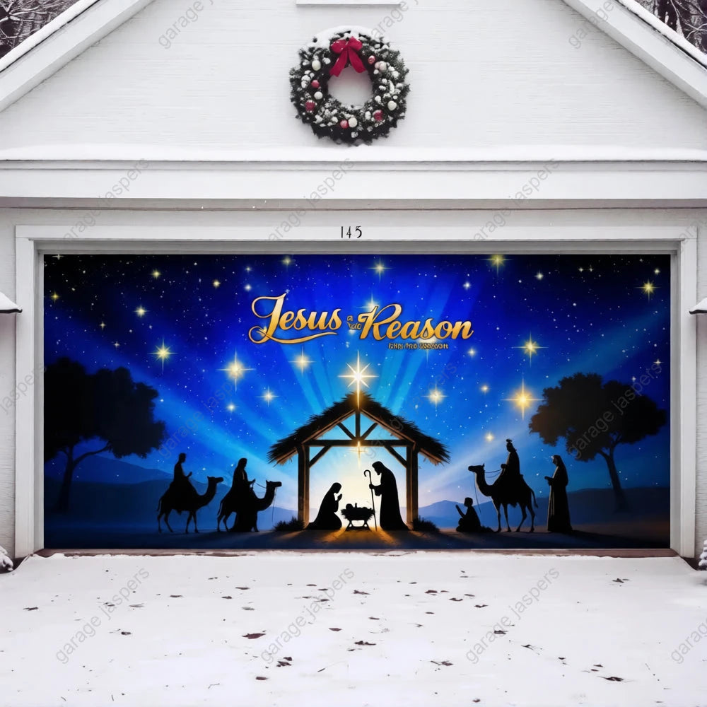 Jesus is the Reason (Glow) | Christmas Garage Door Cover