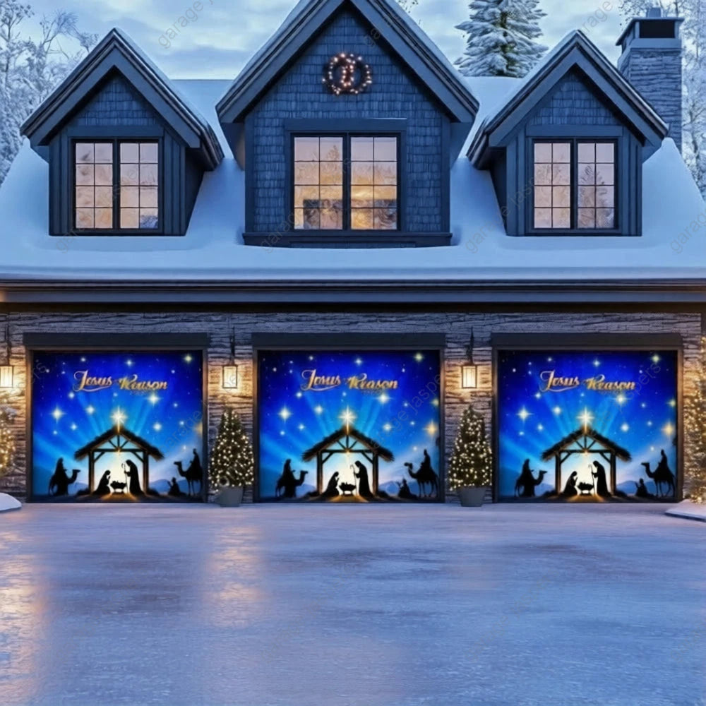 Jesus is the Reason (Glow) | Christmas Garage Door Cover
