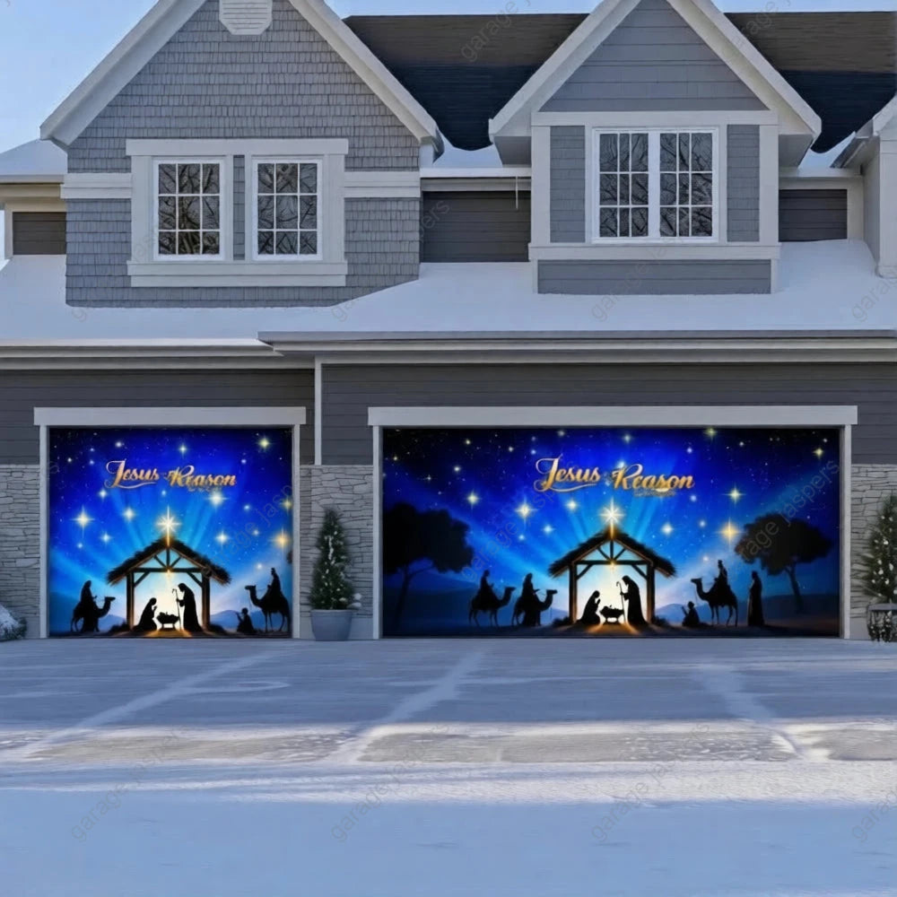 Jesus is the Reason | Christmas Garage Door Cover
