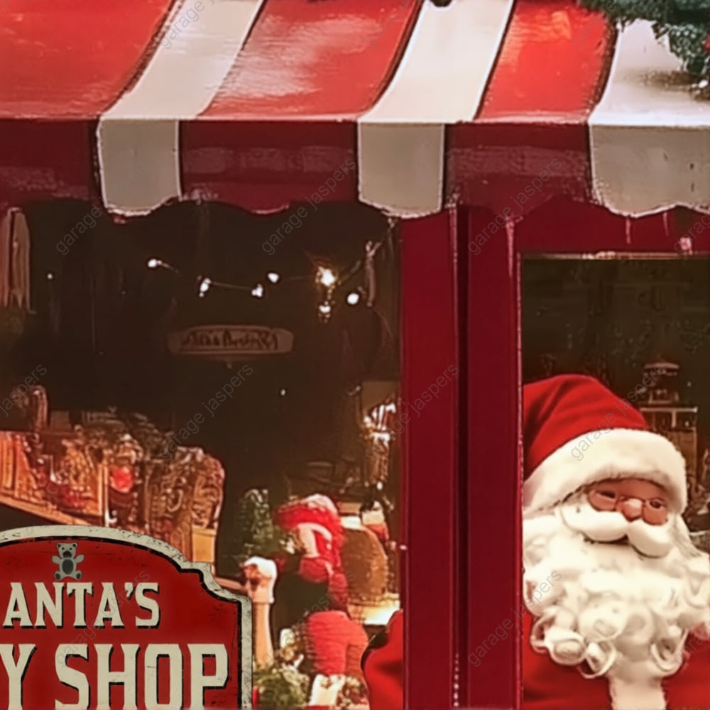 Santa's Toy Shop | Christmas Garage Door Cover