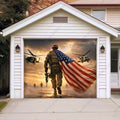 Forged In Freedom | Patriotic Veterans Garage Door Cover
