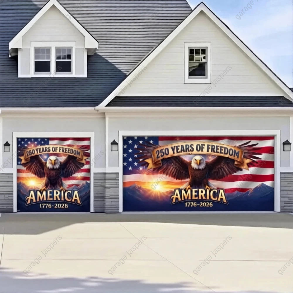 America’s 250th Anniversary | Patriotic Garage Door Cover