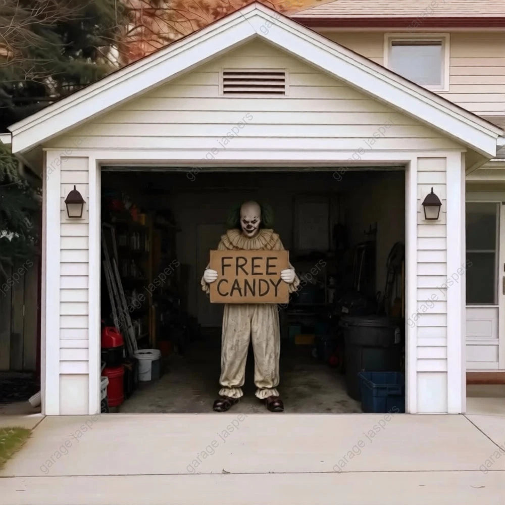 Candy Clown (Limited Edition) | Halloween Garage Door Cover