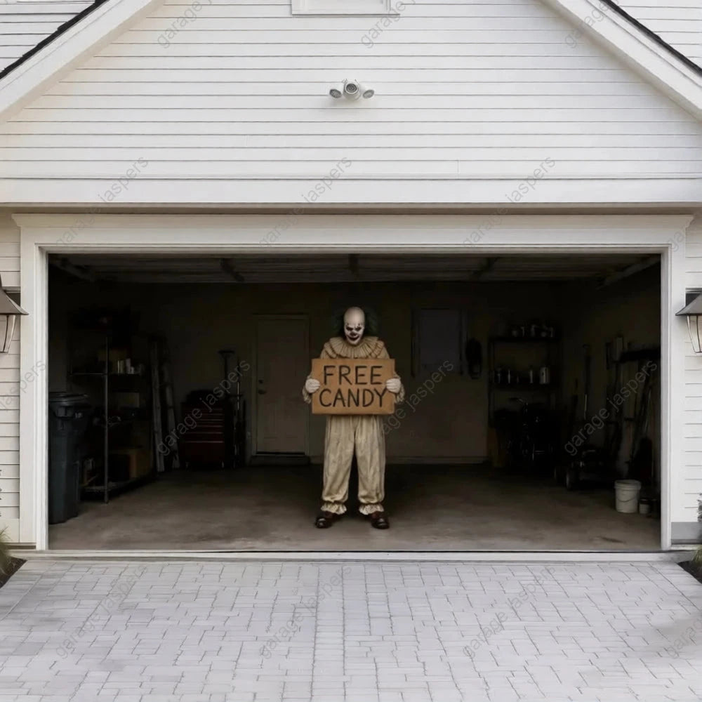 Candy Clown (Limited Edition) | Halloween Garage Door Cover
