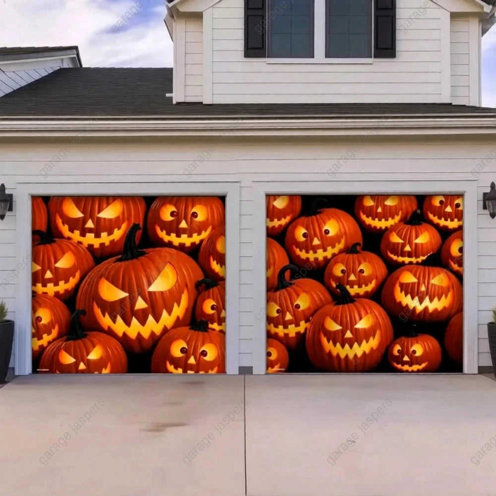 Pumpkin Parade | Halloween Garage Door Cover