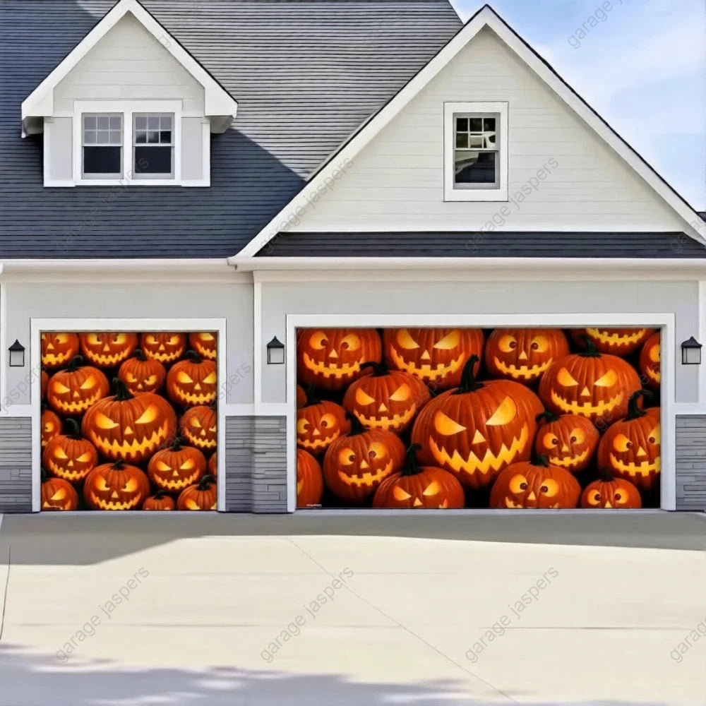 Pumpkin Parade | Halloween Garage Door Cover