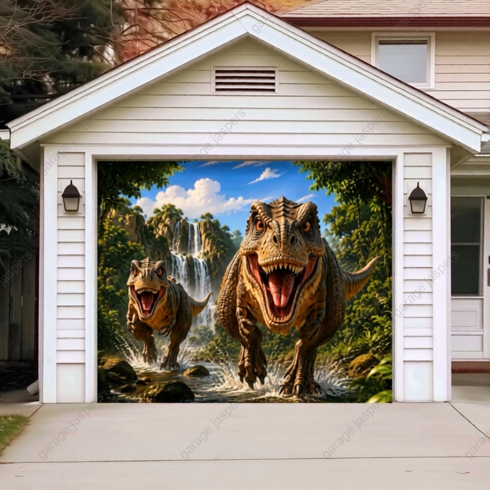 Dinosaur Kingdom | Halloween Garage Door Cover