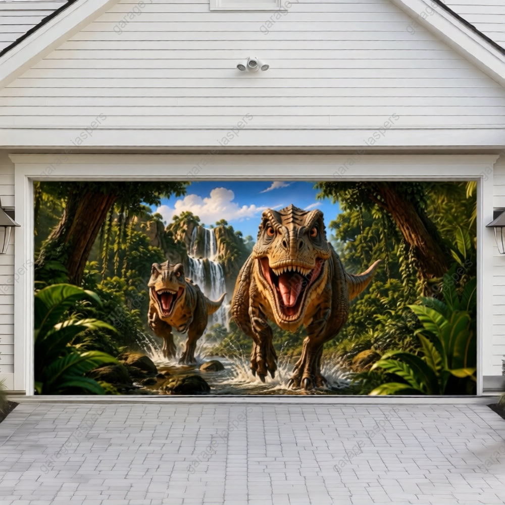 Dinosaur Kingdom | Halloween Garage Door Cover