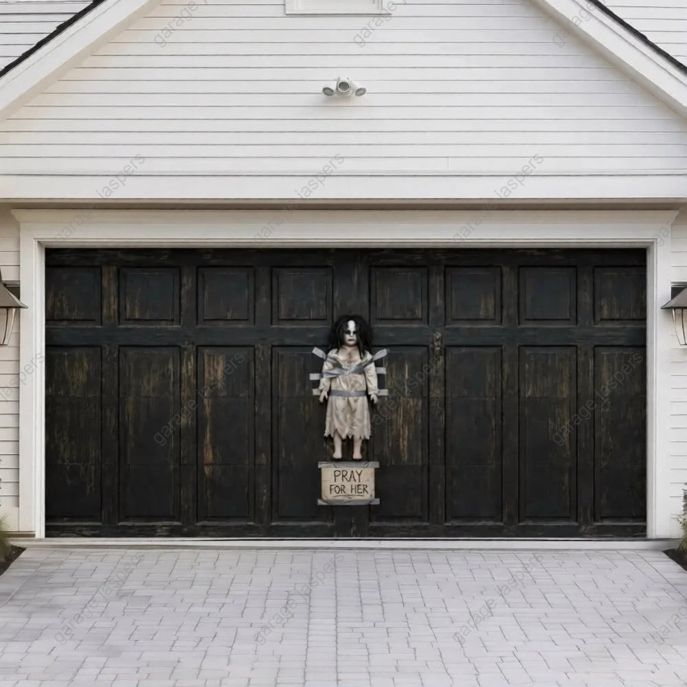The Cursed Doll | Halloween Garage Door Cover