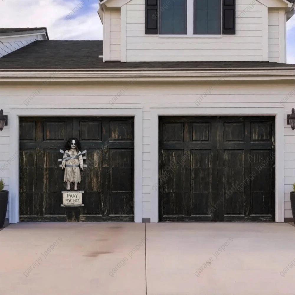 The Cursed Doll | Halloween Garage Door Cover