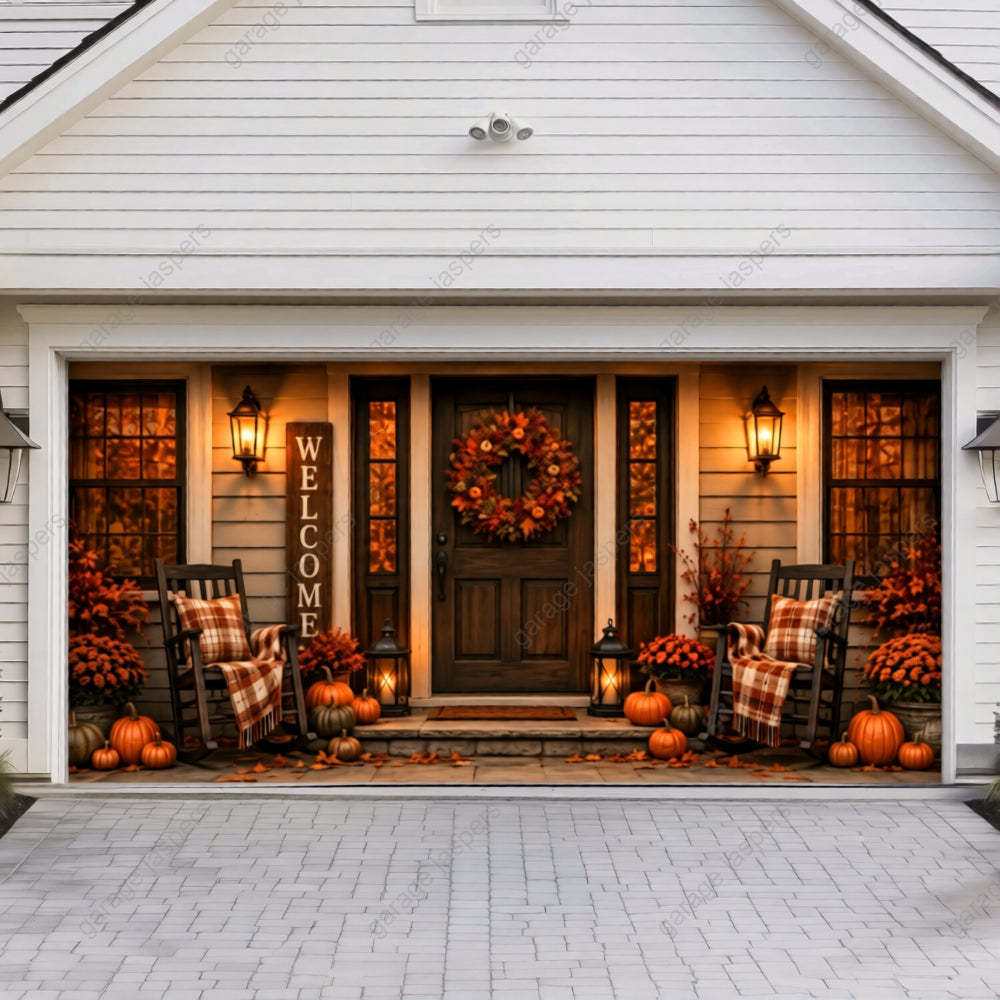 Autumn Eve | Fall Garage Door Cover