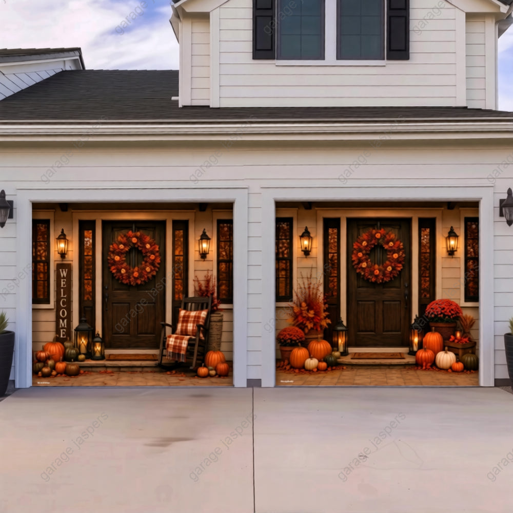 Autumn Eve | Fall Garage Door Cover