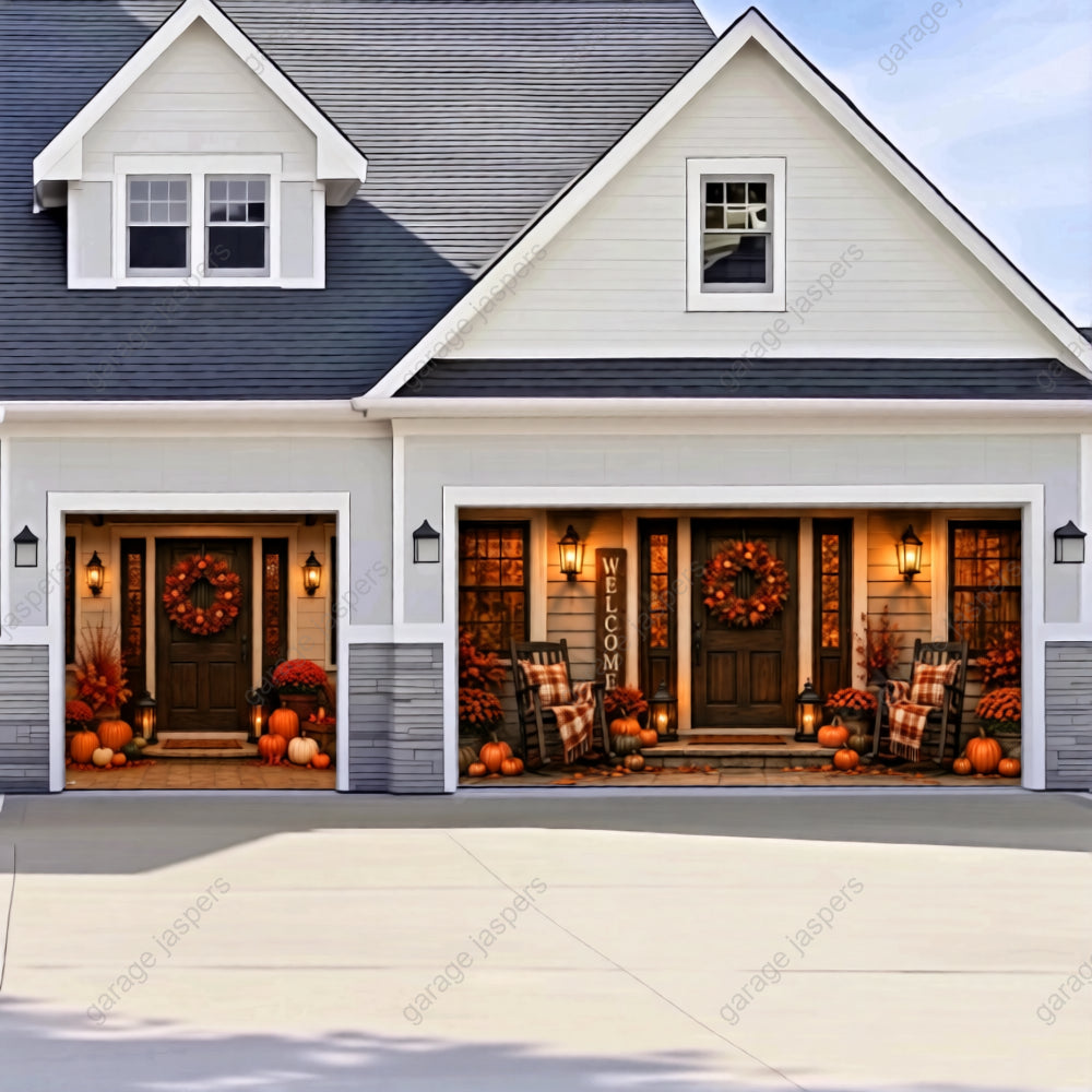 Autumn Eve | Fall Garage Door Cover