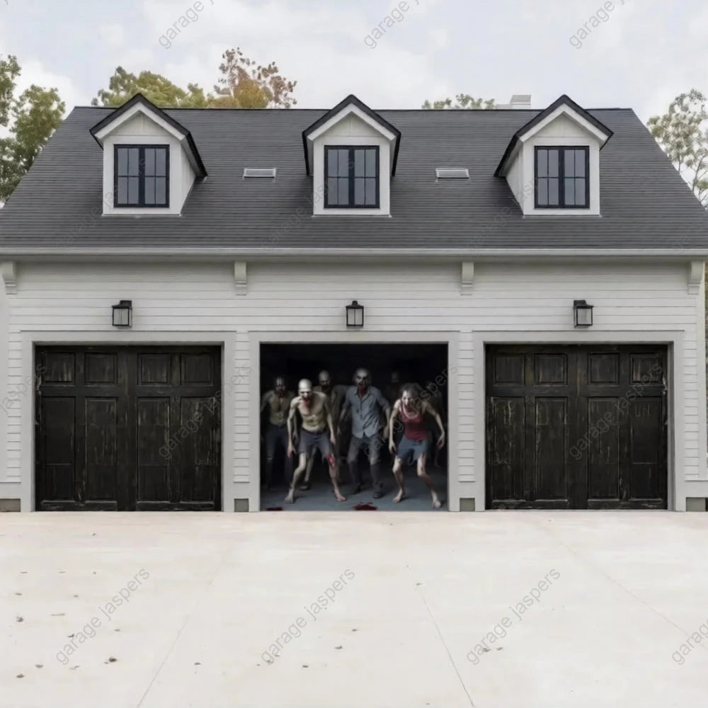 Zombie Invasion | Halloween Garage Door Cover