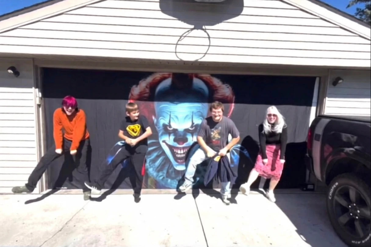 Alien Abduction | Halloween Garage Door Cover