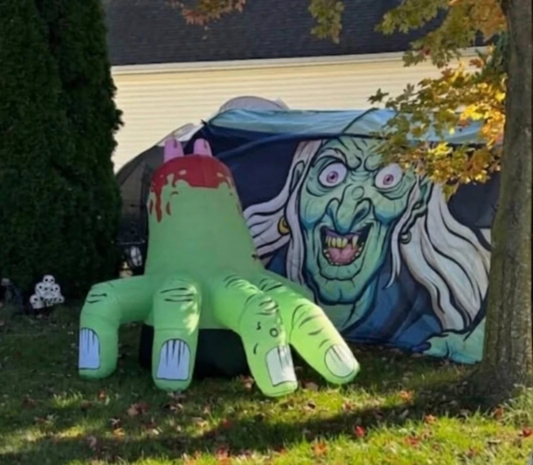 Empty Garage | Halloween Garage Door Cover