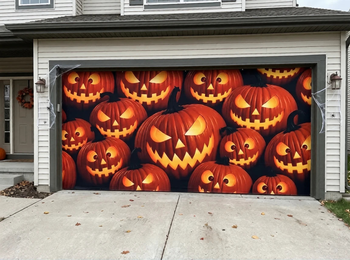 Pumpkin Parade | Halloween Garage Door Cover