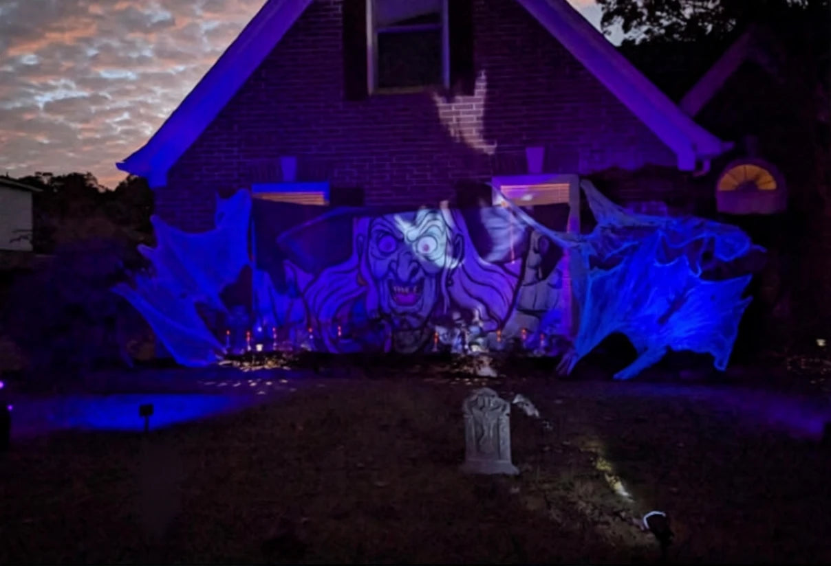 Empty Garage | Halloween Garage Door Cover