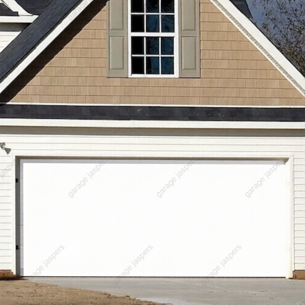 Blank White Projector Screen | GarageBuddy Garage Door Cover