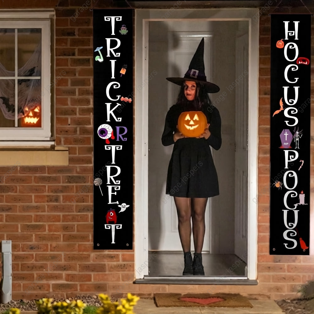 GarageBuddy Halloween Porch Signs