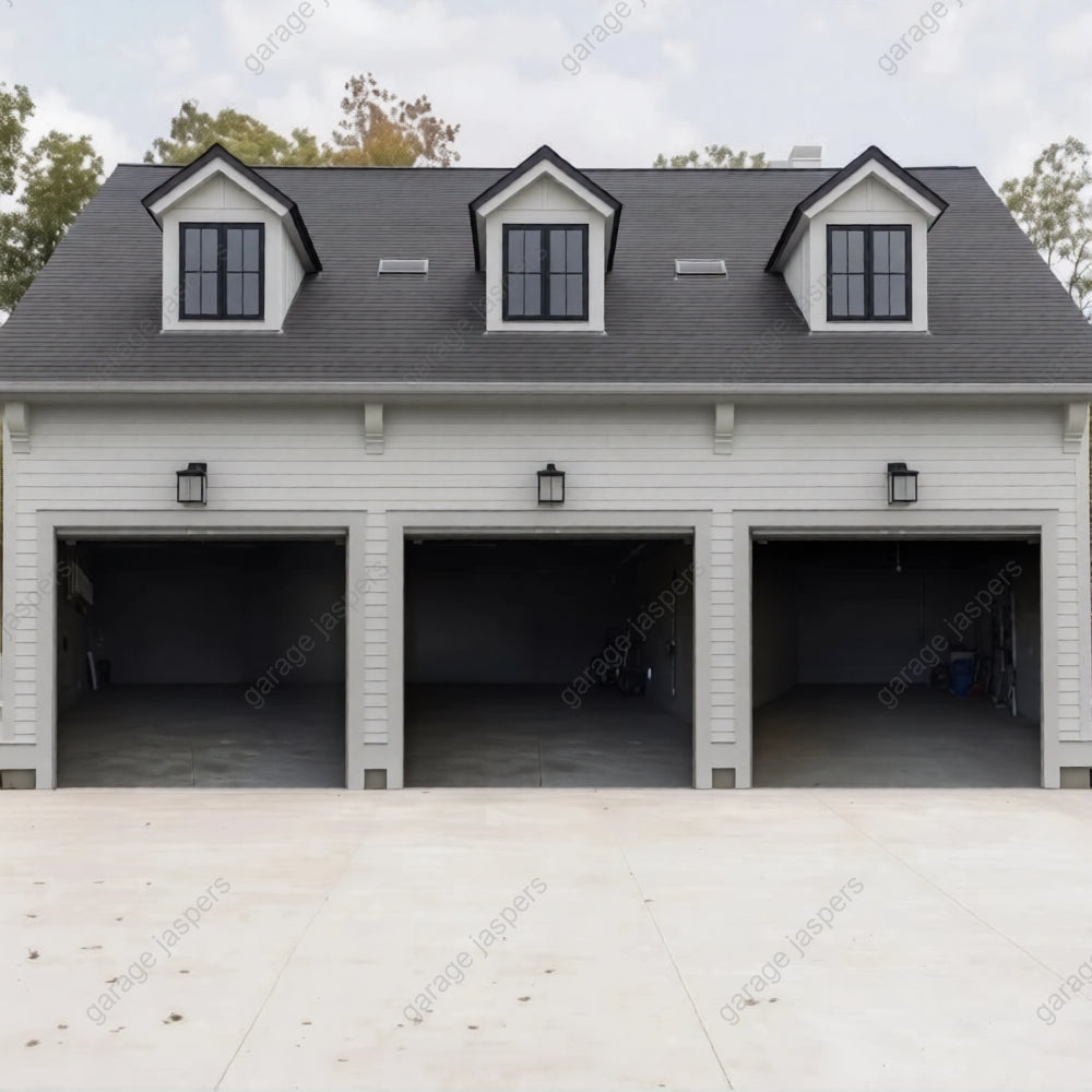 Empty Garage | Halloween Garage Door Cover