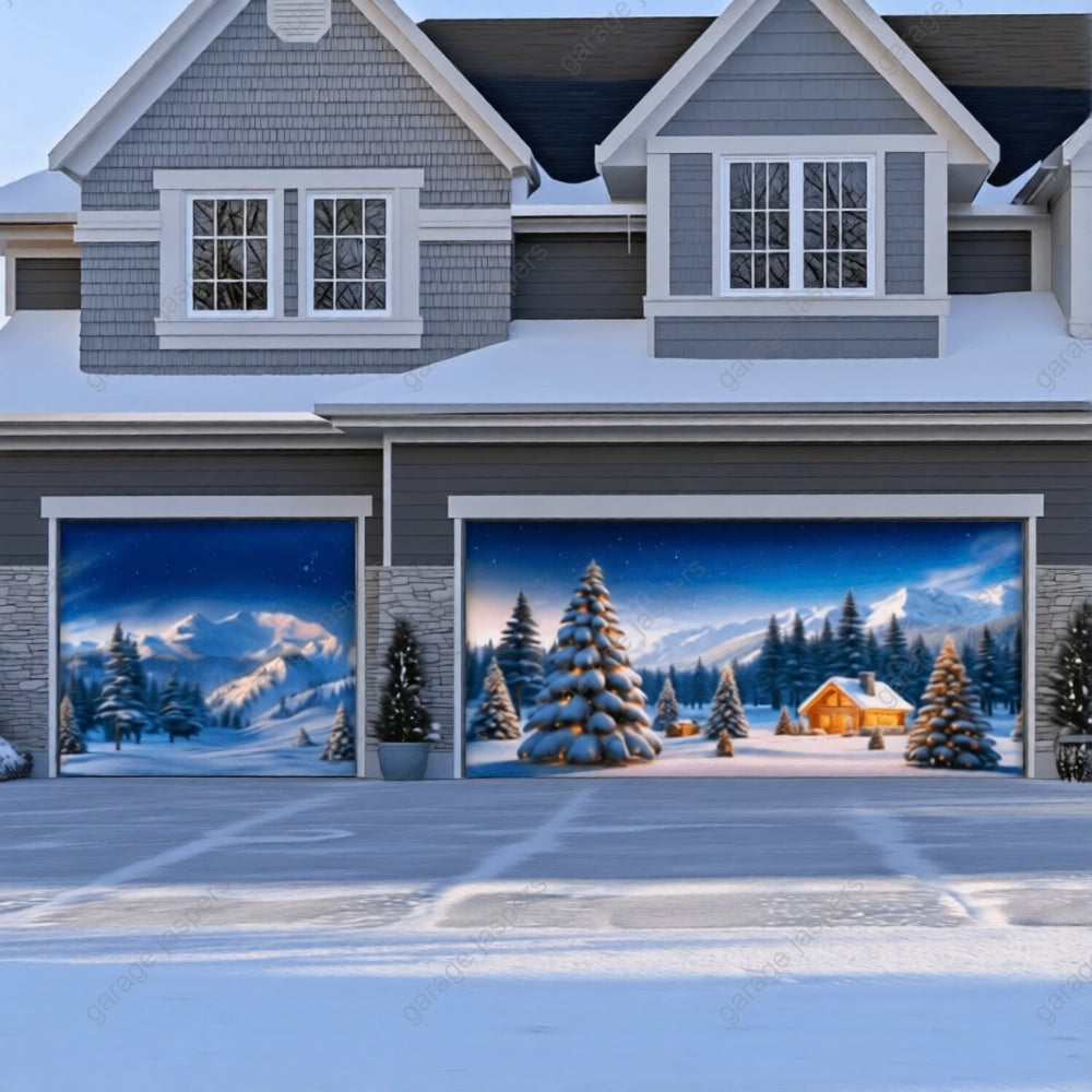Winter Haven | Christmas Garage Door Cover
