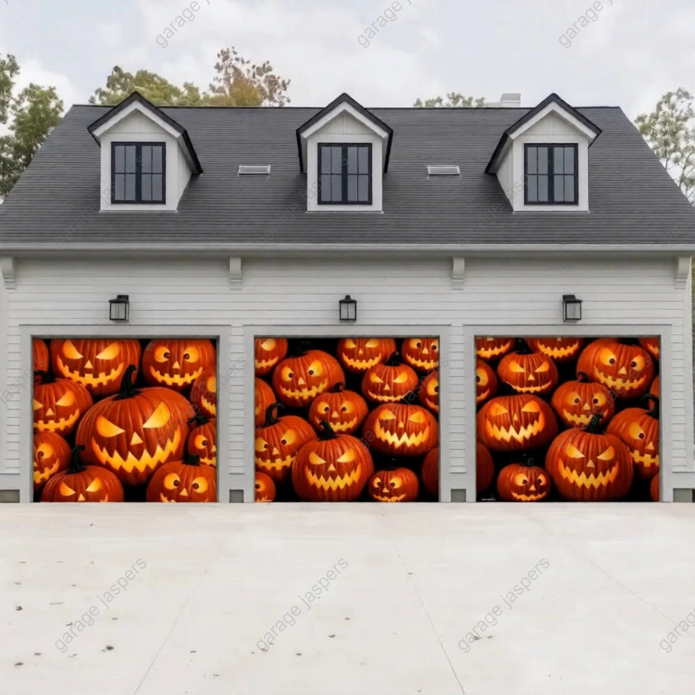Pumpkin Parade | Halloween Garage Door Cover
