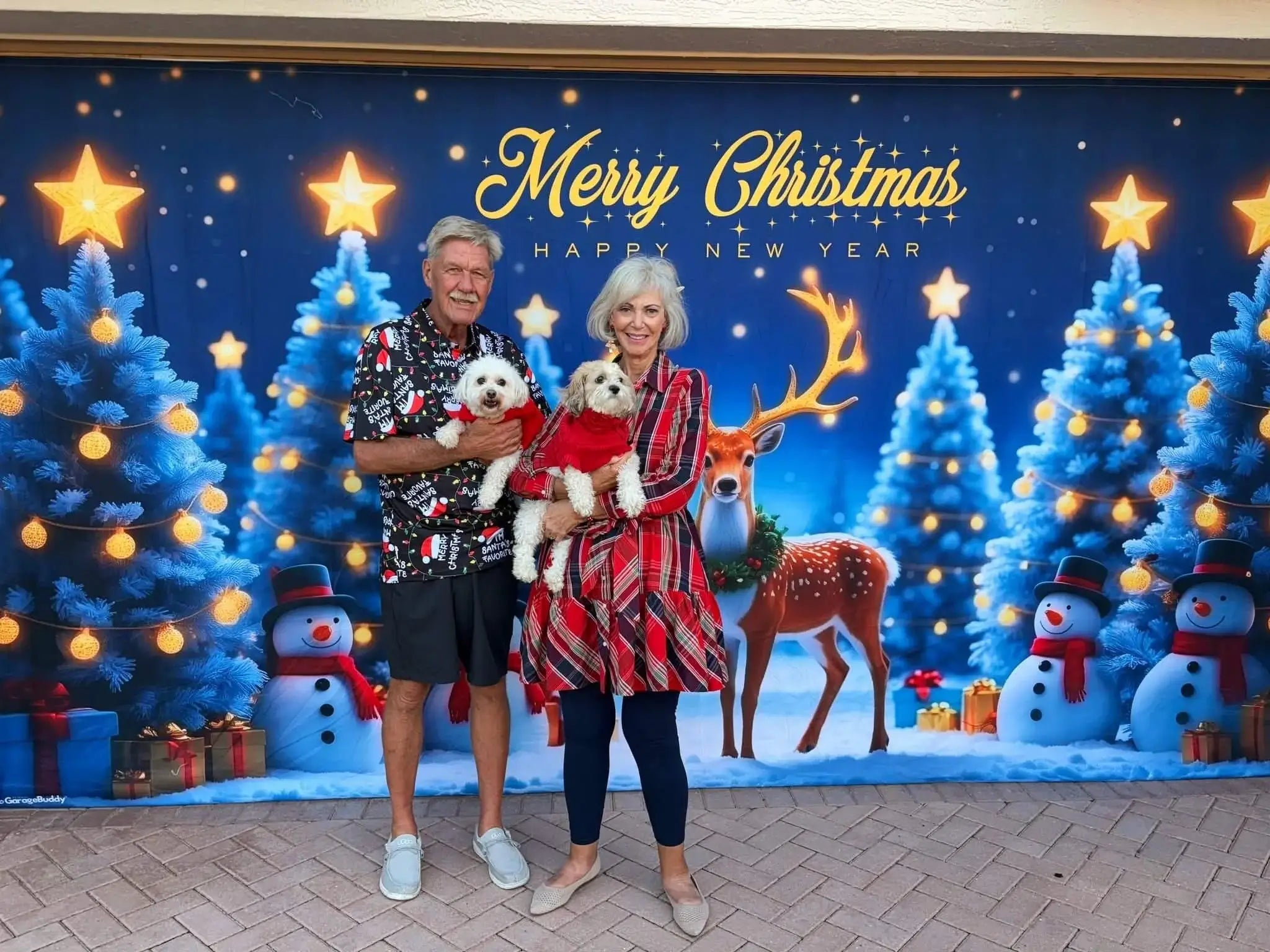 Merry Christmas Garage door cover customer review